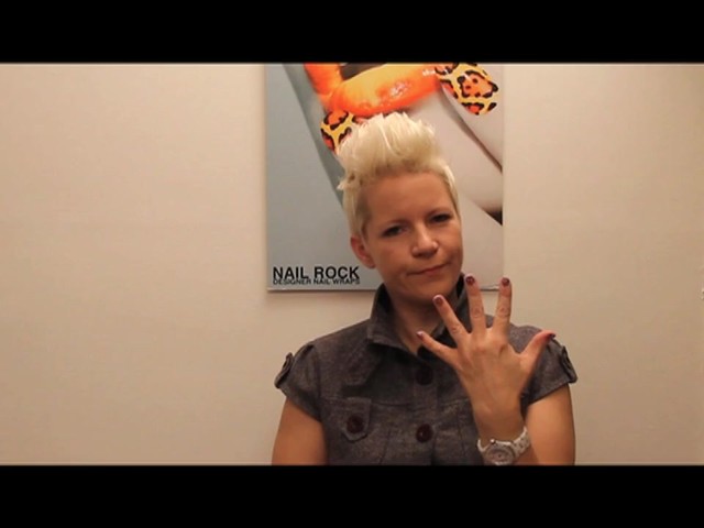 Nail Rock: Nail Wrap Application Tutorial - image 10 from the video