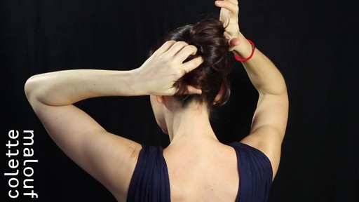 Colette Malouf M Pin How-To: Long Hair French Twist - image 2 from the video
