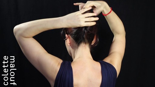 Colette Malouf M Pin How-To: Long Hair French Twist - image 3 from the video