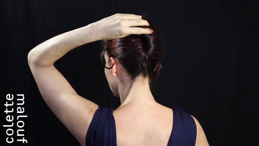 Colette Malouf M Pin How-To: Long Hair French Twist - image 4 from the video