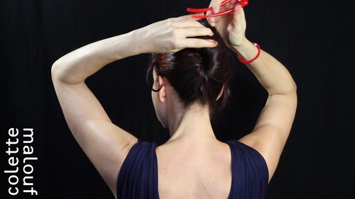 Colette Malouf M Pin How-To: Long Hair French Twist - image 5 from the video
