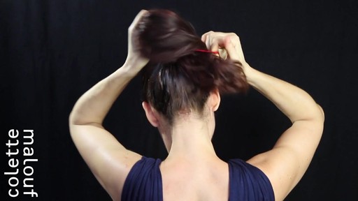 Colette Malouf M Pin How-To: Top Knot - image 3 from the video