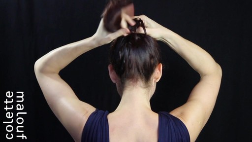 Colette Malouf M Pin How-To: Top Knot - image 5 from the video