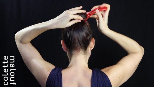 Colette Malouf M Pin How-To: Top Knot - image 8 from the video