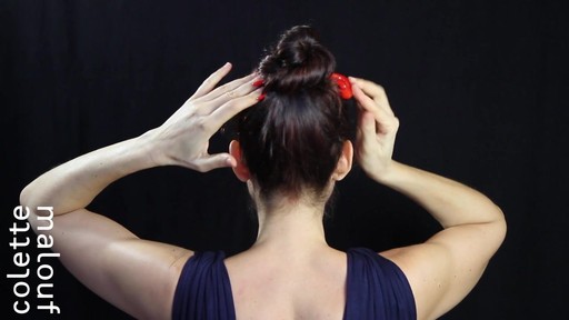 Colette Malouf M Pin How-To: Top Knot - image 9 from the video