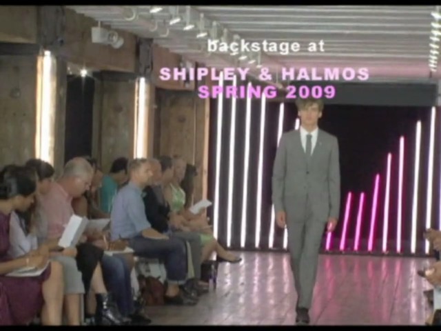 Backstage at Shipley & Halmos Spring 2009 - image 1 from the video