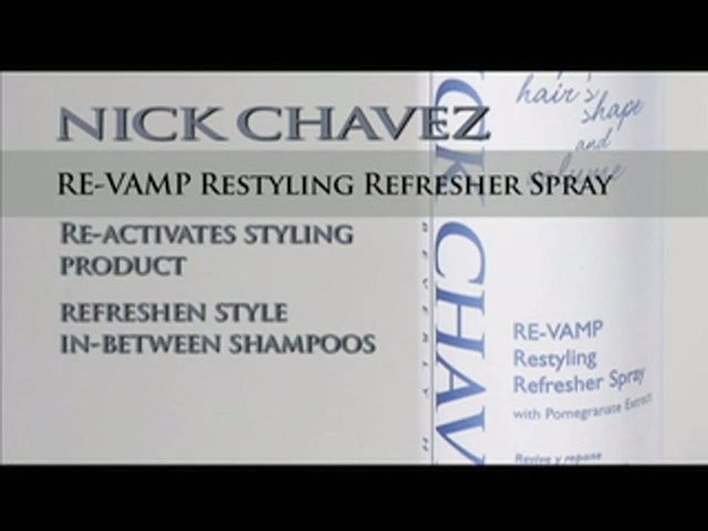 Nick Chavez Beverly Hills Revamp Restyling Refresher Spray - image 10 from the video