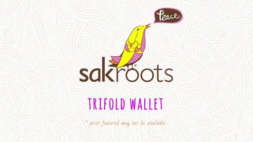 Sakroots Artist Circle Trifold Wallet - image 1 from the video
