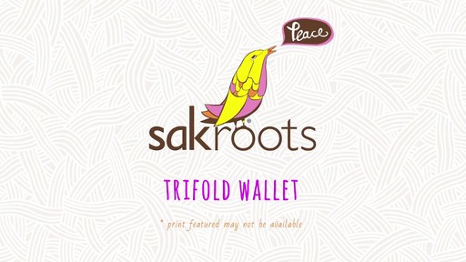 Sakroots Artist Circle Trifold Wallet - image 10 from the video
