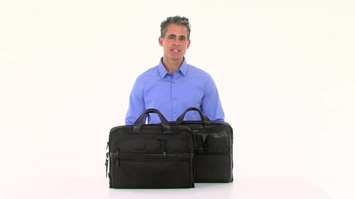 Tumi Alpha 2 Compact Large Screen Laptop Brief - Shop eBags.com - image 2 from the video