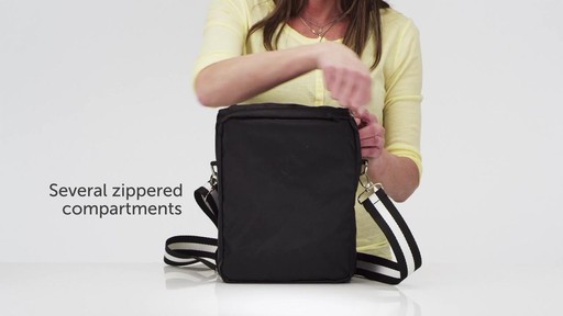 Sacs Collection by Annette Ferber Double Pocket Duffle Canvas - eBags.com - image 3 from the video