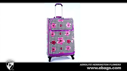Heys USA Aerolite Herrington Flowers 3 Piece Hybrid Spinner Set  - image 9 from the video