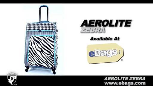 Heys USA Aerolite Zebra 3 Piece Spinner Set  - image 1 from the video