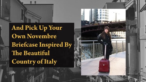 Siamod Monterosso Collection Novembre Ladies Wheeled Laptop Case - image 10 from the video