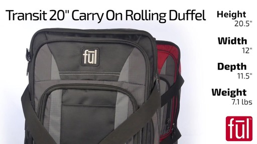 ful Transit Rolling Duffel Bag - on eBags.com - image 1 from the video