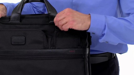 Tumi Alpha 2 Compact Large Screen Laptop Brief - eBags.com - image 5 from the video
