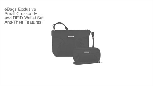 Travelon Anti-Theft Crossbody and RFID Clutch Wallet Set- Exclusive - image 2 from the video