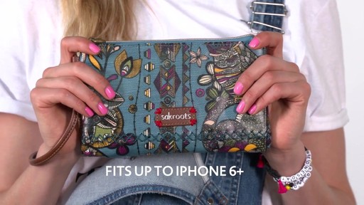 Sakroots Artist Circle Phone Charging Wristlet - image 4 from the video