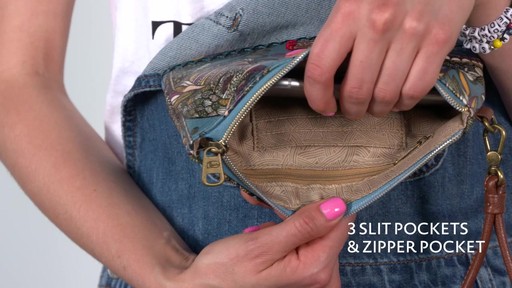 Sakroots Artist Circle Phone Charging Wristlet - image 7 from the video