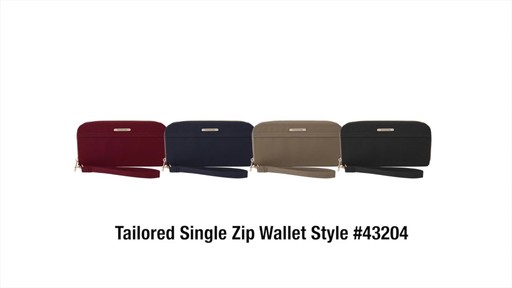 Travelon RFID Anti-Theft Tailored Single Zip Wallet - image 10 from the video