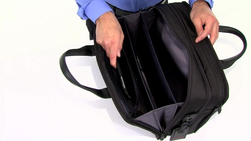 Tumi Alpha 2 Expandable Organizer Laptop Brief - eBags.com - image 2 from the video