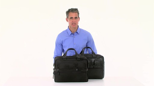 Tumi Alpha 2 Expandable Organizer Laptop Brief - eBags.com - image 7 from the video