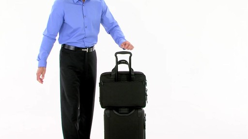 Tumi Alpha 2 Expandable Organizer Laptop Brief - eBags.com - image 9 from the video