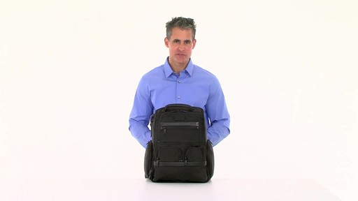 Tumi Alpha 2 Compact Laptop Brief Pack & Reg. - eBags.com - image 10 from the video