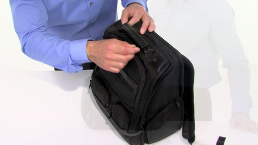 Tumi Alpha 2 Compact Laptop Brief Pack & Reg. - eBags.com - image 4 from the video