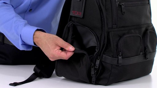 Tumi Alpha 2 Compact Laptop Brief Pack & Reg. - eBags.com - image 6 from the video
