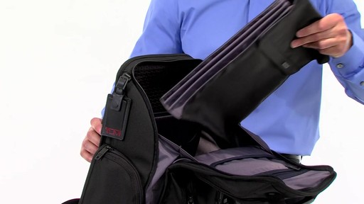 Tumi Alpha 2 Compact Laptop Brief Pack & Reg. - eBags.com - image 7 from the video
