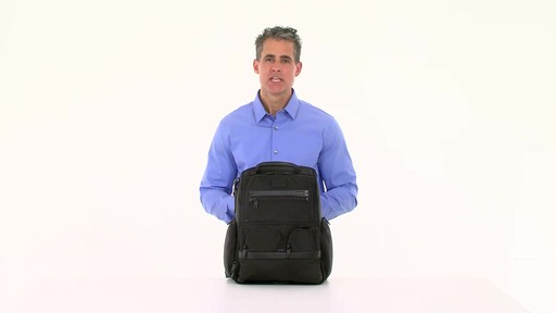 Tumi Alpha 2 Compact Laptop Brief Pack & Reg. - eBags.com - image 8 from the video