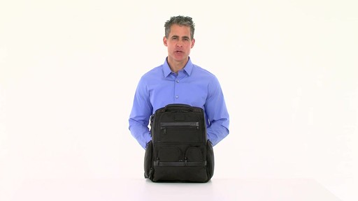 Tumi Alpha 2 Compact Laptop Brief Pack & Reg. - eBags.com - image 9 from the video