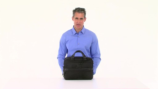 Tumi Alpha 2 Small Screen Expandable Laptop Brief - image 10 from the video