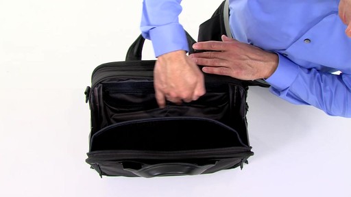 Tumi Alpha 2 Small Screen Expandable Laptop Brief - image 3 from the video
