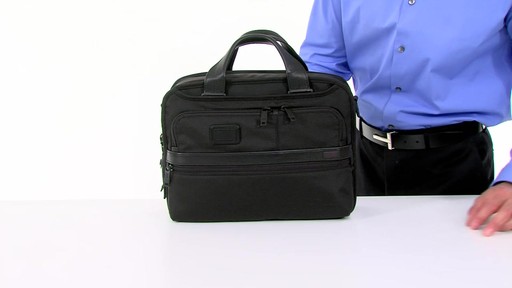 Tumi Alpha 2 Small Screen Expandable Laptop Brief - image 4 from the video