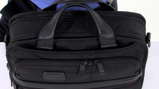 Tumi Alpha 2 Small Screen Expandable Laptop Brief - image 5 from the video