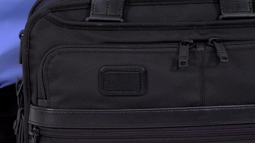 Tumi Alpha 2 Small Screen Expandable Laptop Brief - image 7 from the video