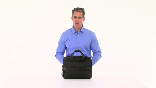 Tumi Alpha 2 Small Screen Expandable Laptop Brief - image 9 from the video