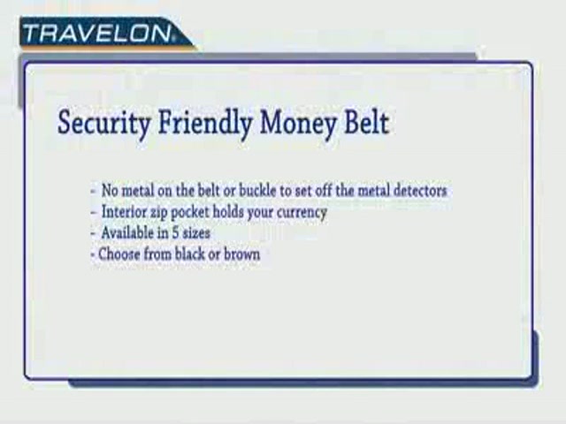 Travelon: Security-Friendly Money Belt - image 10 from the video