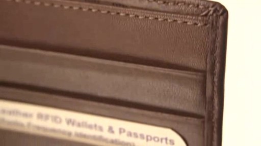 Royce Leather RFID Blocking Passport Currency Wallet  - image 4 from the video