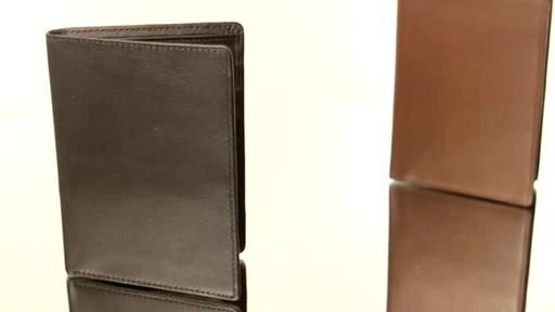 Royce Leather RFID Blocking Passport Currency Wallet  - image 5 from the video