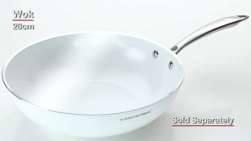 Lagostina Bianco White Ceramic Forged Cookware Set - image 9 from the video