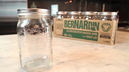 Bernardin Decorative Mason Jar 1 L Wide Mouth - image 4 from the video