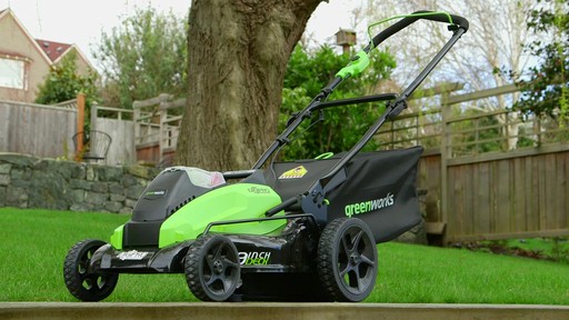  GreenWorks 40V Brushless Lawnmower - image 7 from the video