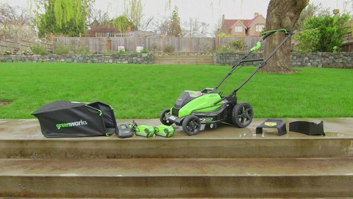  GreenWorks 40V Brushless Lawnmower - image 9 from the video