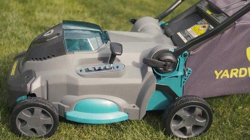 Yardworks 40V Lithium Continuous Runtime Brushless Lawn Mower 17-in - image 7 from the video