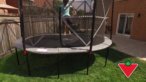 Outbound Oval Trampoline with Safety Enclosure, 13-ft - image 7 from the video