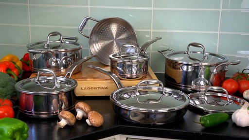 Lagostina 5-ply Copper Core Cookset, 12-pc - image 10 from the video