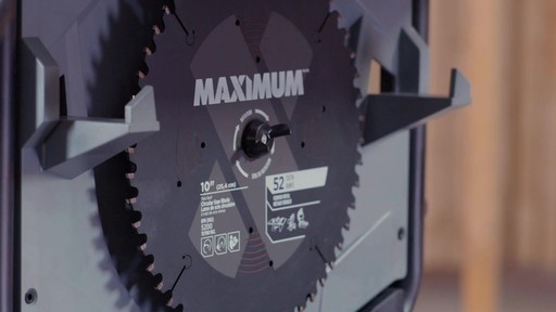 Maximum Compact Jobsite Table Saw, 10-in - image 10 from the video